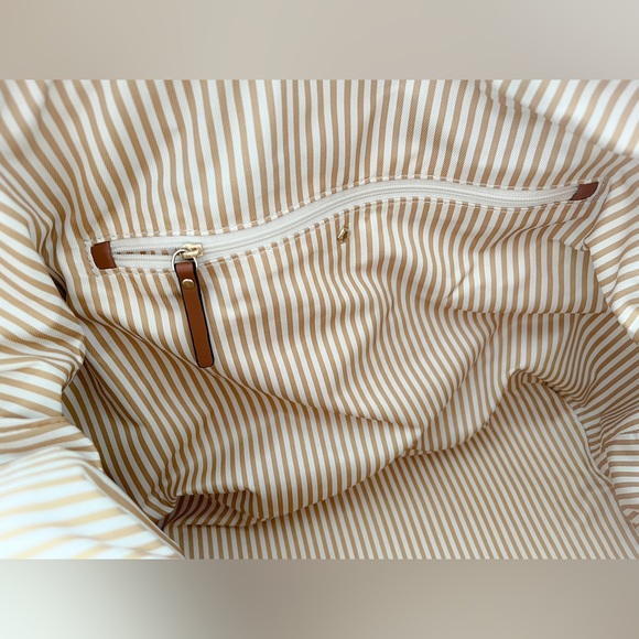 Kate Spade Black and Navy Tote with Brown Handles - Picture 8 of 10